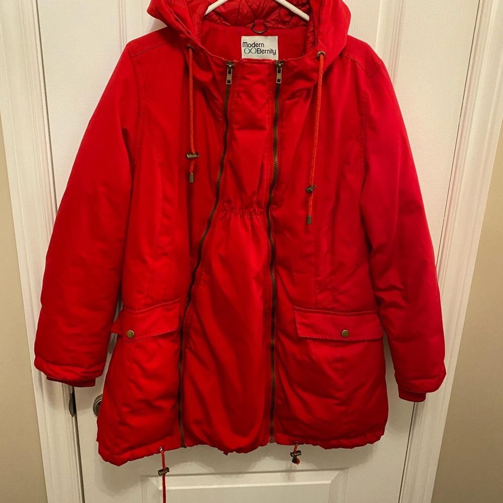 SOLD - Maternity Winter Jacket by Modern Eternity. Medium Maternity 3 in 1 Coat
